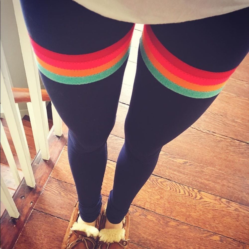 Rainbow Purusha People Leggings Large